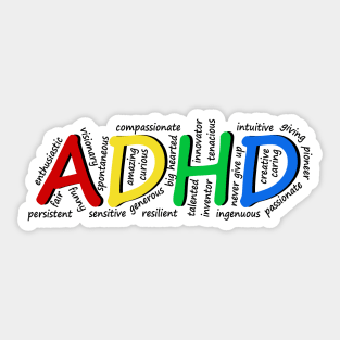 ADHD Qualities Sticker